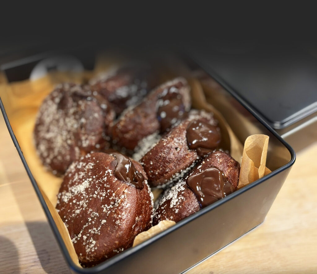 Vegan double chocolate donut